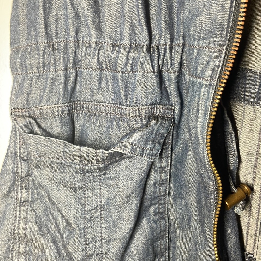 Vintage Rosio Denim Sleeveless Utility Vest Jacket - Picture 12 of 12